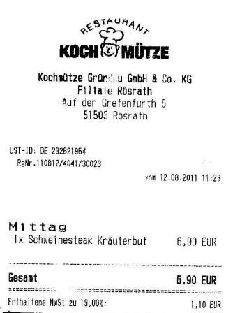 sbbi Hffner Kochmtze Restaurant